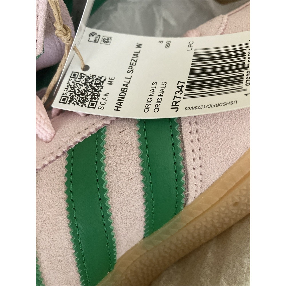adidas Handball Spezial Women Size 9.5 Clear Pink Shoes JR7347 NEW - Picture 6 of 8